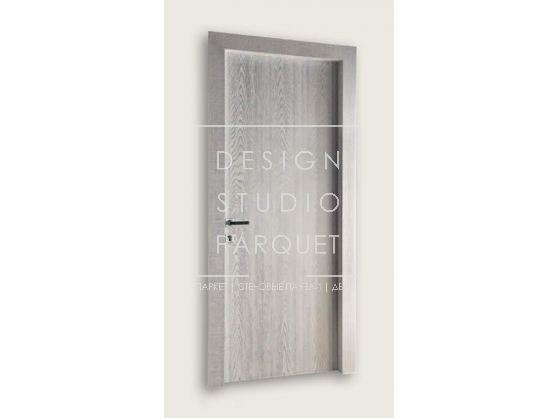Дверь распашная New Design Porte Metropolis Guidetto Wood 1011/QQ/A Rovere Spazzolato Bianco Decapato Argento
